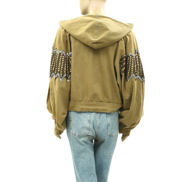 Free People 'Lil Baddie Sweatshirt Oversized Size Small - Picture 5 of 8